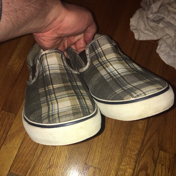 Men’s Size 12 Sperry Plaid Slip-Ons - Picture 2 of 6